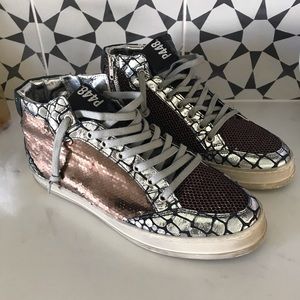 P448 Corrosion Paillettes High Top
